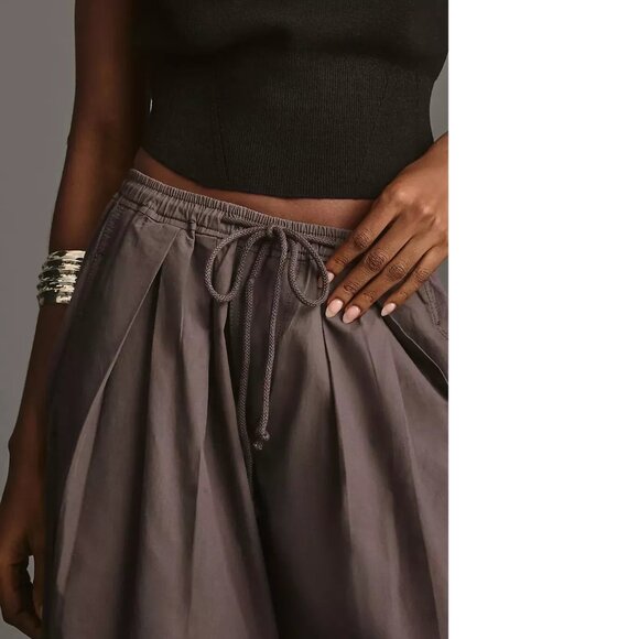 The Mossa Parachute Pants By Anthropologie   grey color new nwt size L - Picture 3 of 6